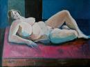 Female nude lying