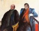Zwei sitzende Herren (Portraits)